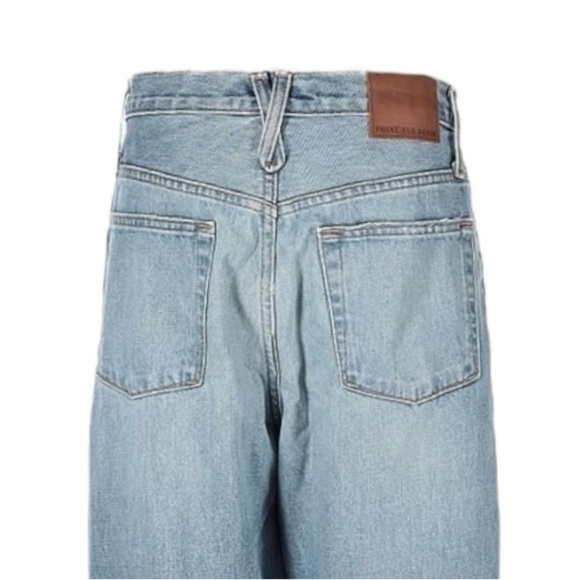 NWT Point Sur Denim Slouchy Boyfriend Jeans 27 Distressed Button Fly 100% Cotton - Picture 5 of 10